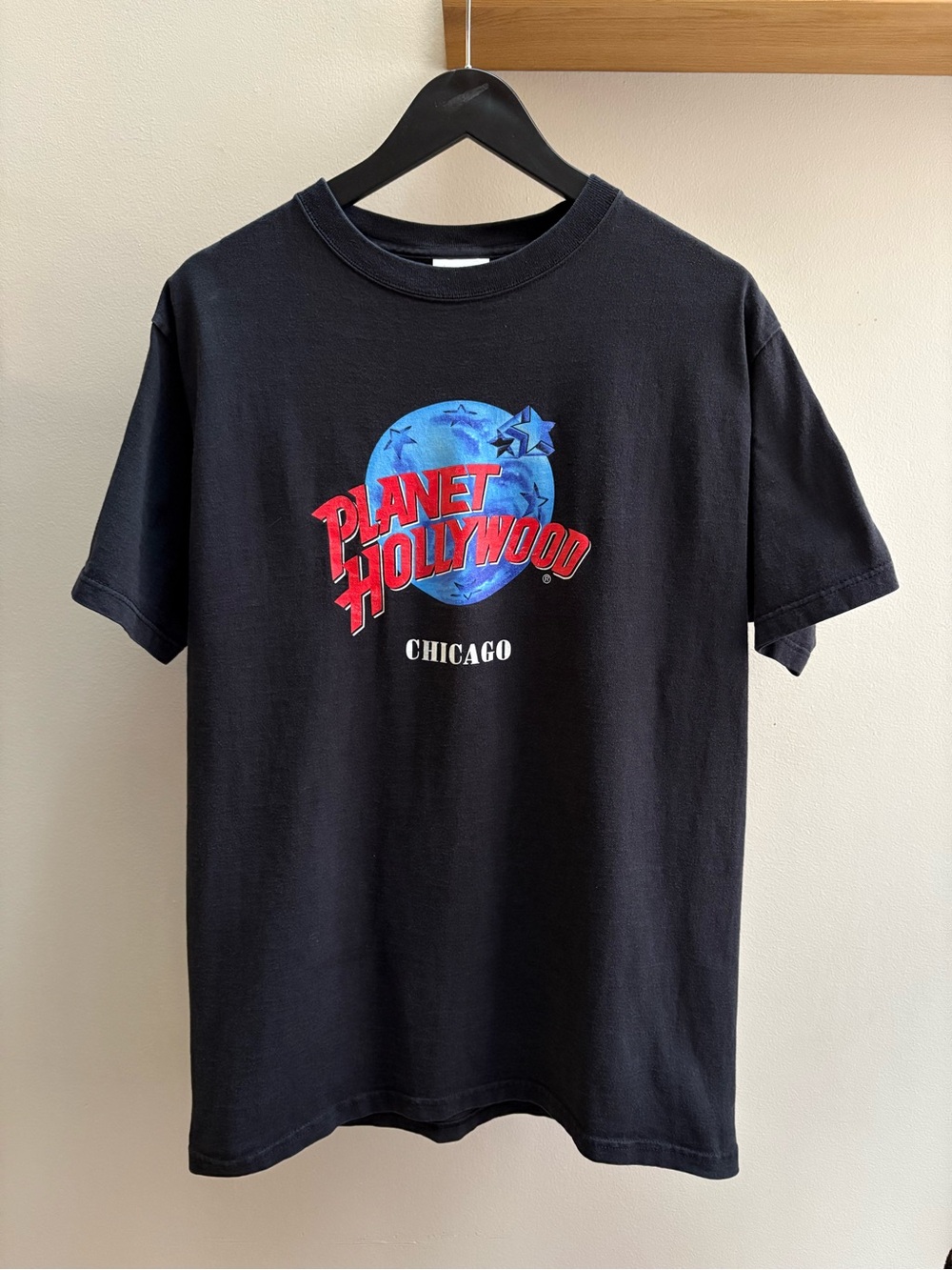 Planet Hollywood Chicago VTG 90s black T-shirt M Made in USA